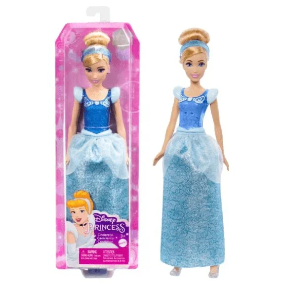 Disney Princess Cinderella Doll with Sparkling Outfit and Accessories
