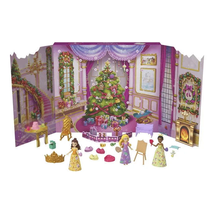 Disney Princess Small Advent Calendar with Holiday Themed Surprises
