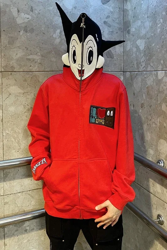 獨家Astro Boy Full-Zip Hoodie-高質量的動漫服裝