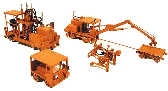 Durango Press 100 HO Scale MoW Track Equipment Set Kit