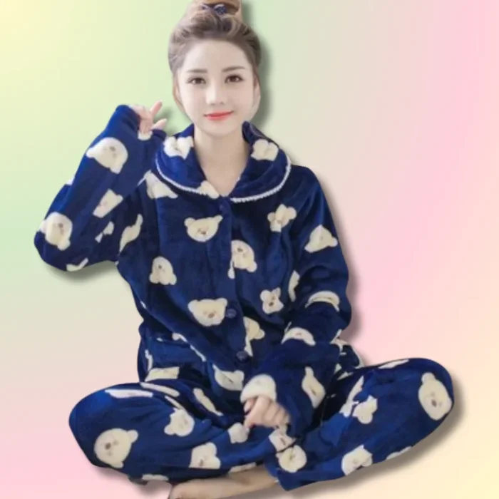 Ensemble Pyjama en Flanelle Kawaii