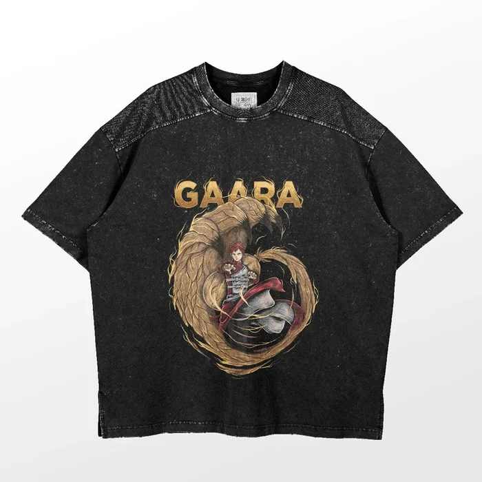 เสื้อยืด Gaara Sand Manipulation | เครื่องแต่งกายอนิเมะคุณภาพสูง