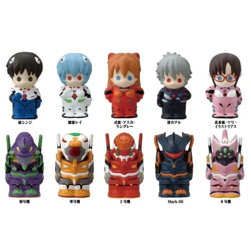 Evangelion Sofvi Puppet Mascot Ensky 1-Inch Finger Puppet Mini-Figure