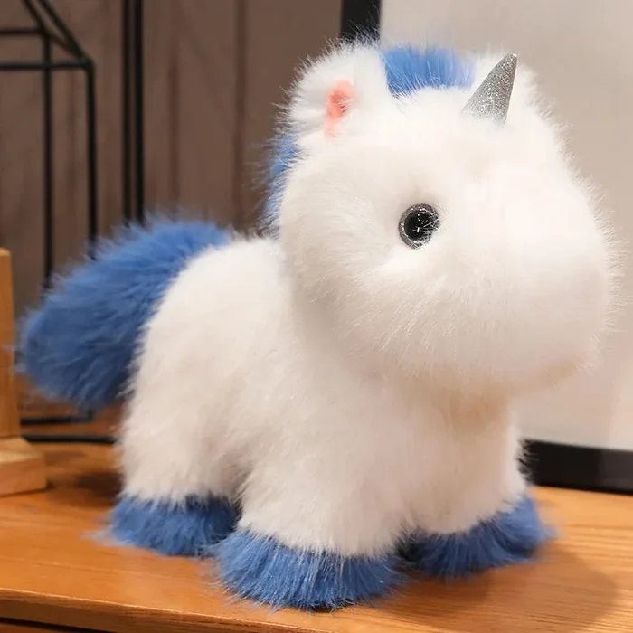 Fluffy Unicorn Plush Toy