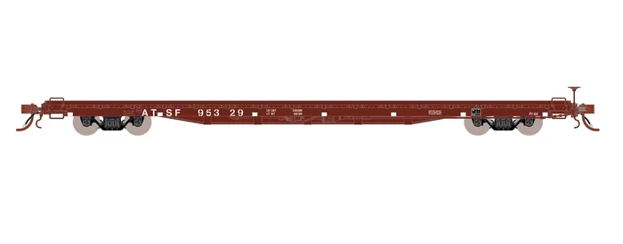 Fox Valley Models 15040 HO Scale 60′ P-S F60GH Flatcar Santa Fe ATSF 95402