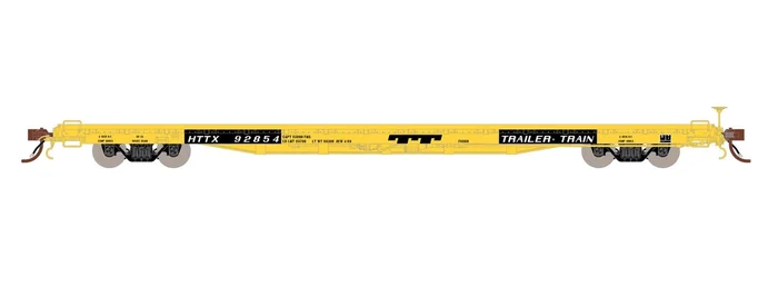 Fox Valley Models 15057 HO Scale 60′ P-S F60GH Flatcar Trailer Train HTTX 93043