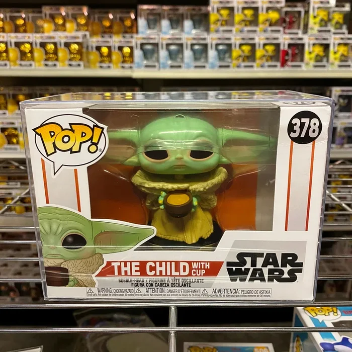 Funko Pop : Mandalorian : The Child with Cup #378 Vinyl Figure