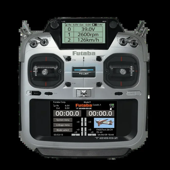 Futaba T26SZ 26-Channel FASSTest 2.4 GHz System Heli Radio w/ R7208SB Receiver