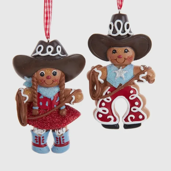 gingerbread cowgirl ornament