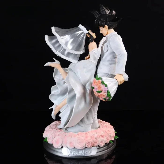Goku and Chi-Chi Wedding Collectible Figure – Dragon Ball Z, 31cm, Wedding Celebration Pose