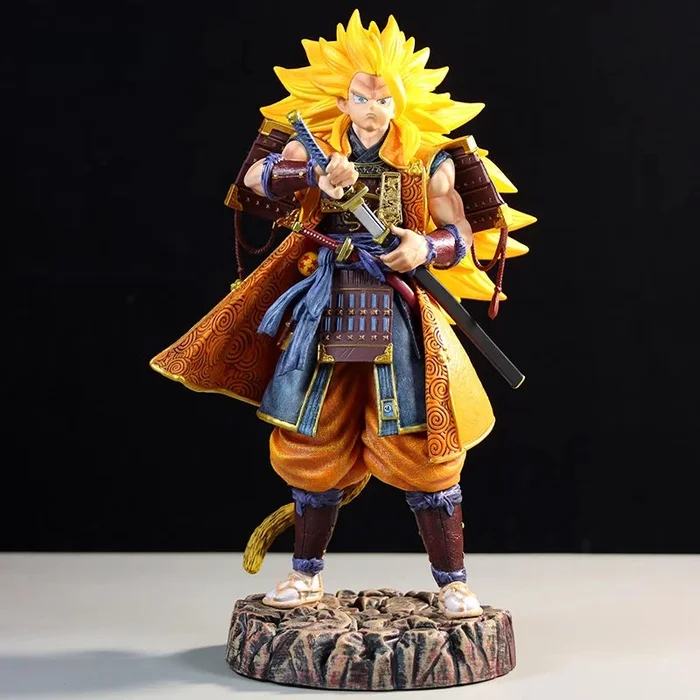 Goku Samurai Figure – Dragon Ball Z ، 30 سم ، سيف ، تفاصيل عالية