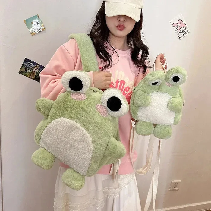 Green Froggy Plush Backpack
