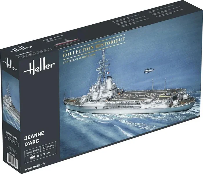 Heller 81034 1/400 Jeanne D’Arc French Helicopter Carrier Model Ship Kit