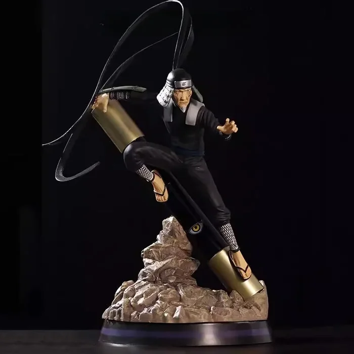 Hiruzen Sarutobi Action Figure – طبعة جامع 28 سم | تشكل ديناميكيًا مع تأثيرات التمرير والشاكرا