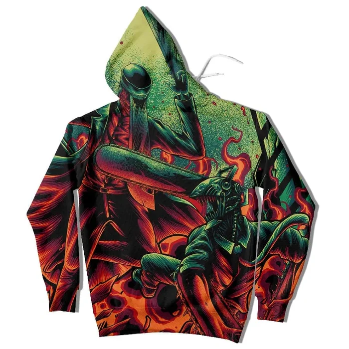 Hoodie do homem da motosserra