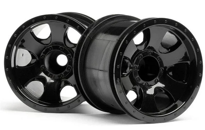 HPI 106724 Warlock 2.2″ Wheels Black (2) E-Firestorm 10T Wheely King Savage XS