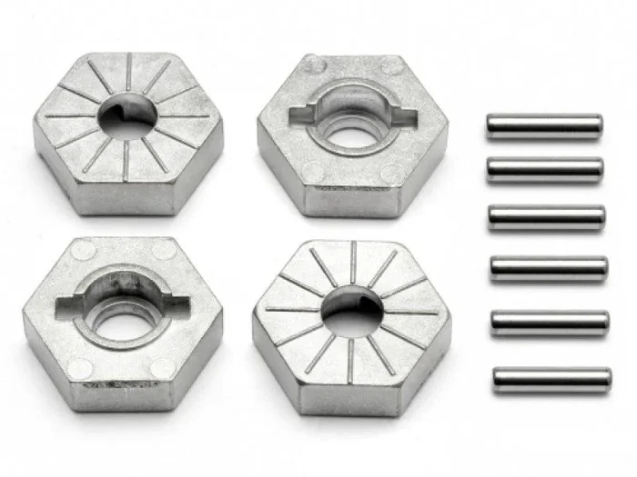 HPI 86804 Hex Wheel Hub 17mm (Silver/4pcs) Savage Flux/XL/4.6