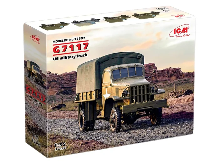 ICM Models 35597 1/35 G7117 U.S. Military Truck Model Kit