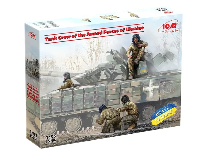 ICM Models 35756 1/35 Tank Crew of the Armed Forces of Ukraine Figures Model Kit