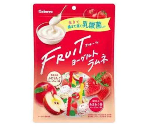Japan’s Fukuoka Prefecture limited time apple and strawberry yogurt flavored lactic acid bacteria candy