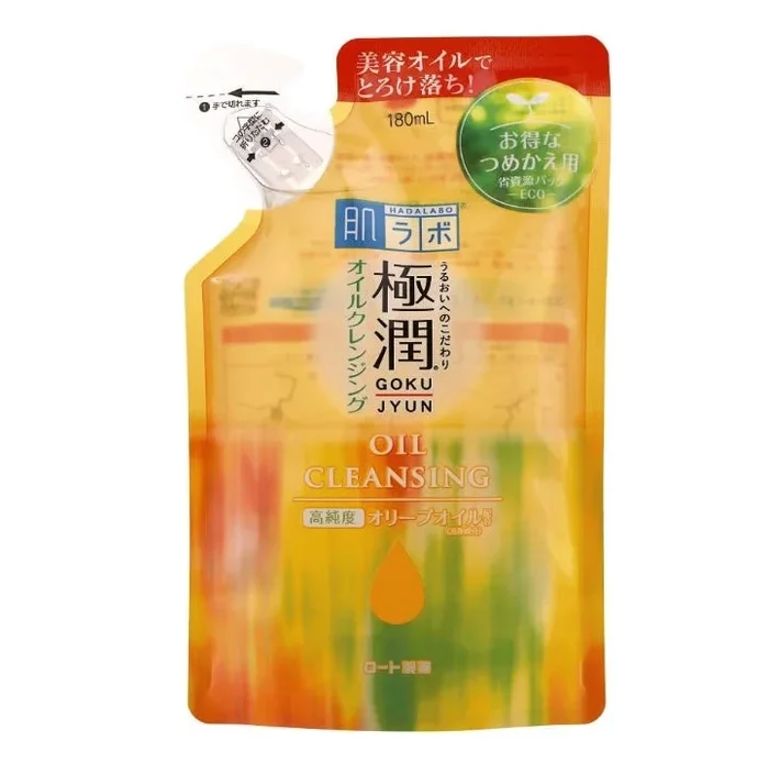 Japan ROHTO Hada Labo Super Hyaluronic Acid and High Purity Olive Cleansing Oil – Refill 180 ml