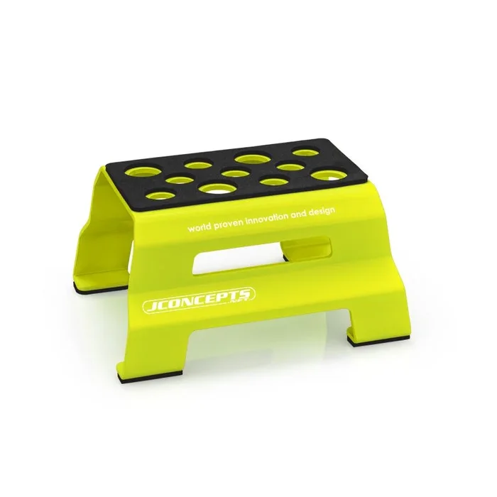 JConcepts Yellow Metal Car Pit Stand For 1/10th & 1/8th Vehicles 29039