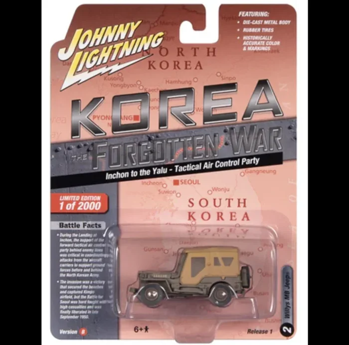 Johnny Lightning JLML009 Korea The Forgotten War Version B Willys MB Jeep