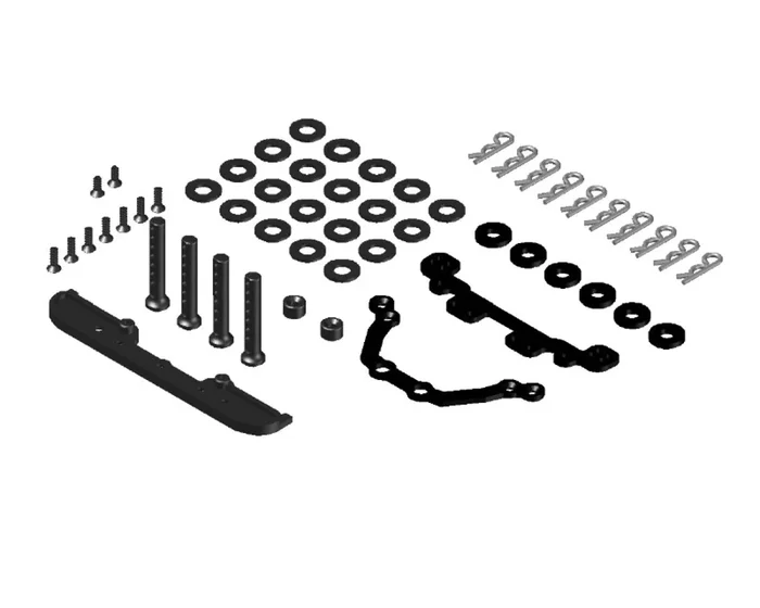 JOMUREMA JR128-R01 Lexan Body Mount Set RTR & PRO