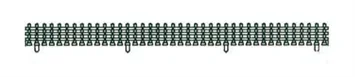 Kato 23223 N Scale UniTrack Fence Sections, Double Track Plate (8)