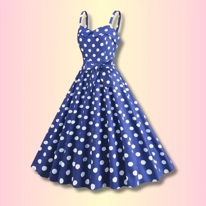 Kawaii Bow Tie Pin-Up Dress