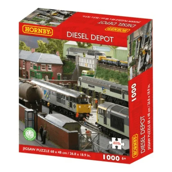 Kidicraft – Hornby – Diesel Depot – 1000 Piece Jigsaw Puzzle
