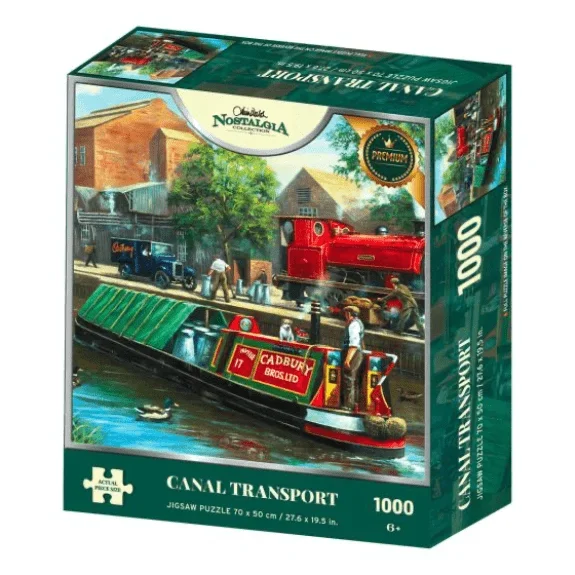 Kidicraft – Nostalgia Collection – Canal Transport – 1000 Piece Jigsaw Puzzle