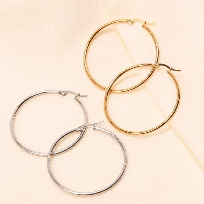 Large Classic Hoop Earrings