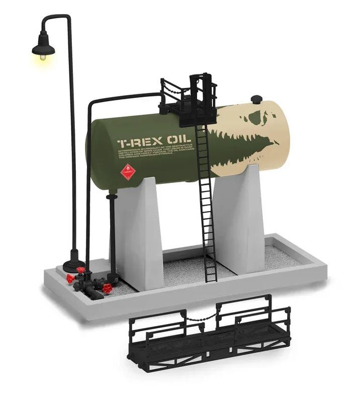 Lionel 2129180 O Gauge T-Rex Elevated Oil Tank (Plug – Expand – Play)