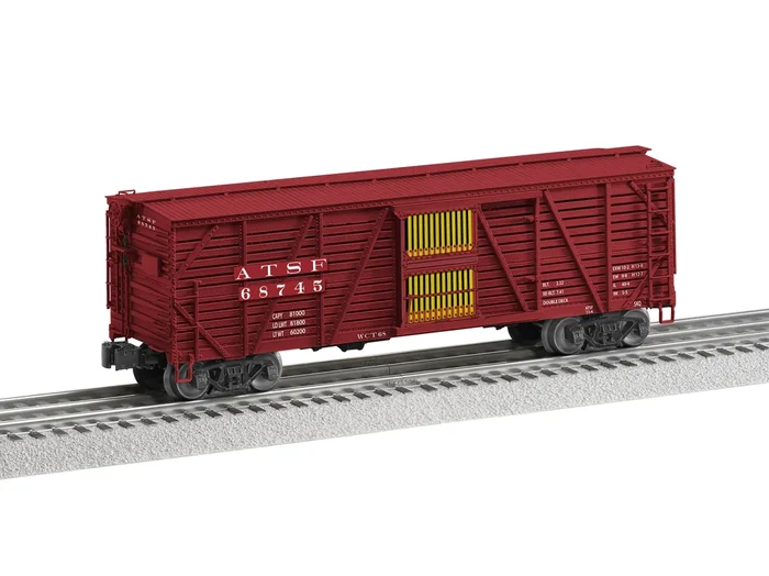 Lionel 2226870 O Scale VisionLine Stock Car 3 Pack Santa Fe ATSF 68745 68750 68762