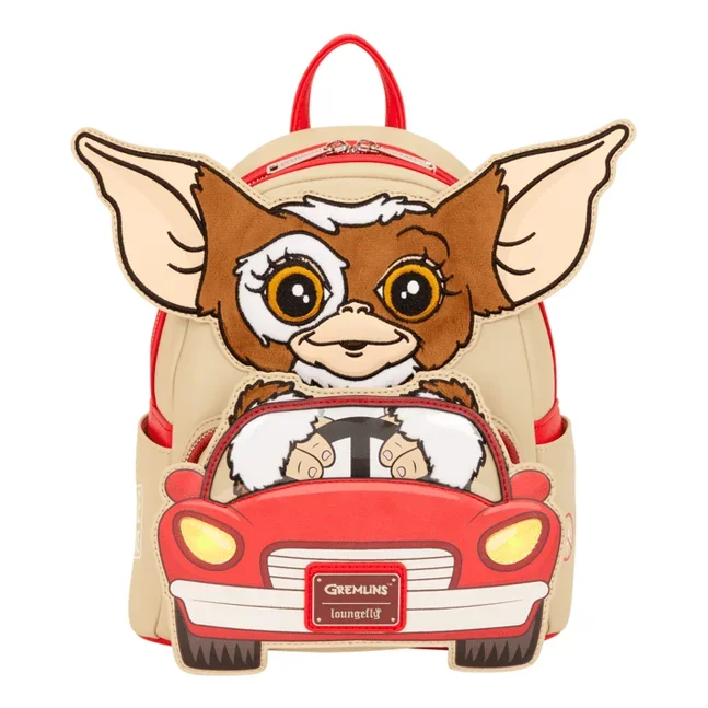 Loungefly – Gremlins Gizmo Mini Backpack With Embroidered Gizmo Zip Pocket Adjustable Straps Collectible
