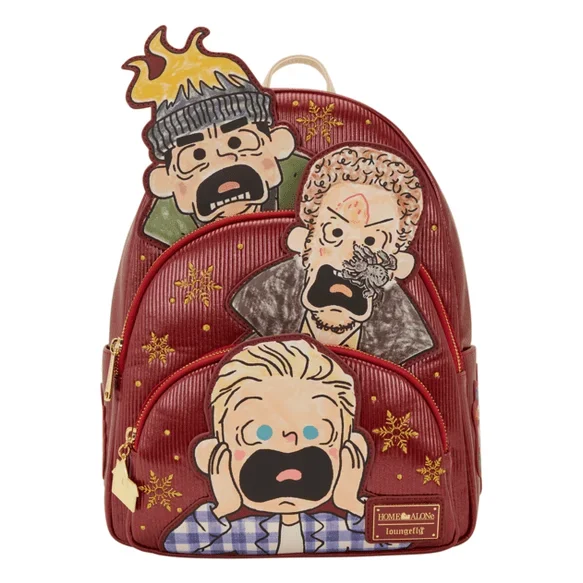 Loungefly – Home Alone Triple Pocket Mid Sized Backpack
