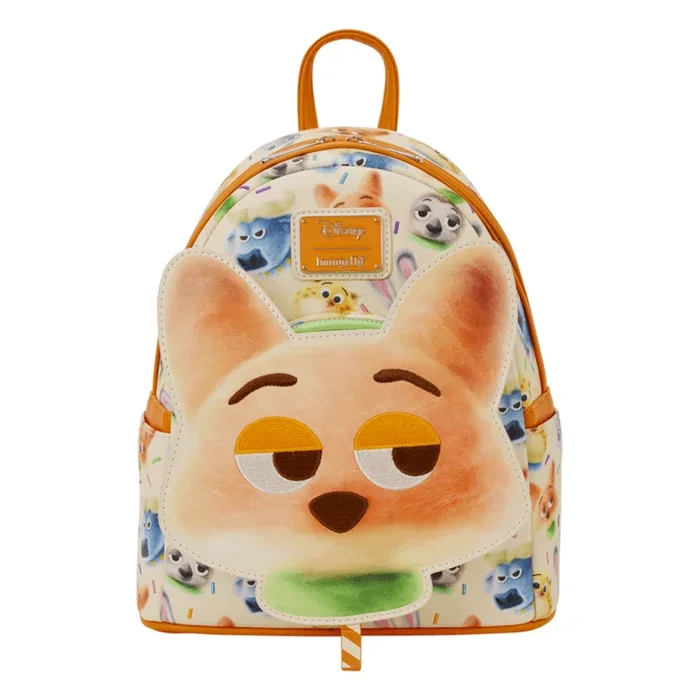 Loungefly – Zootopia 2 Mini Backpack Disney Licensed Allover Character Art With Adjustable Straps