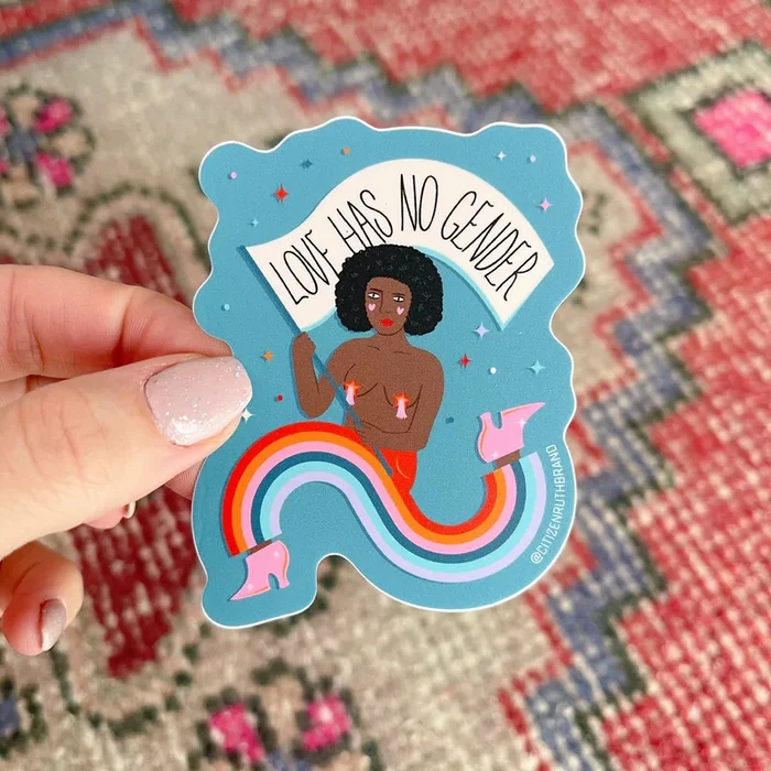 love has no gender sticker