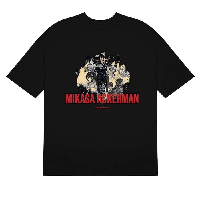Mikasa Ackerman Manga Panel Attack On Titan Camise – Aprendiendo ropa de anime