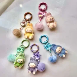 MINI Labubu Keychain Cartoon Creative Creative Bambola 3D Studente Student Cenderant Cleychain Womens Display 4.0