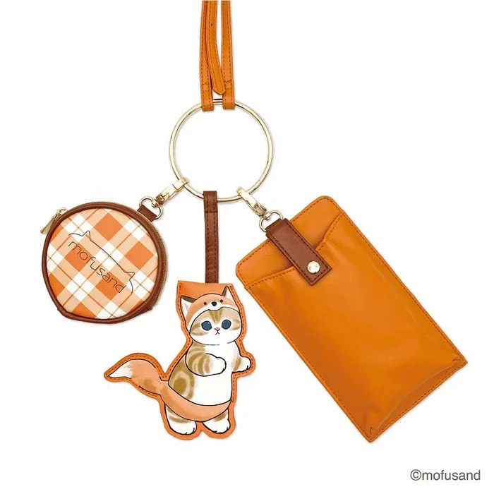 mofusand 3 Consecutive Shoulder Pouch – Fox Nyan