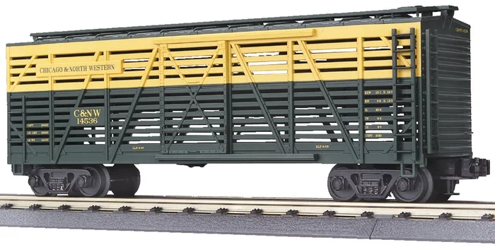 MTH Premier 20-90016A O Scale Steel Sided Stock Car C&NW 14536 – NOS