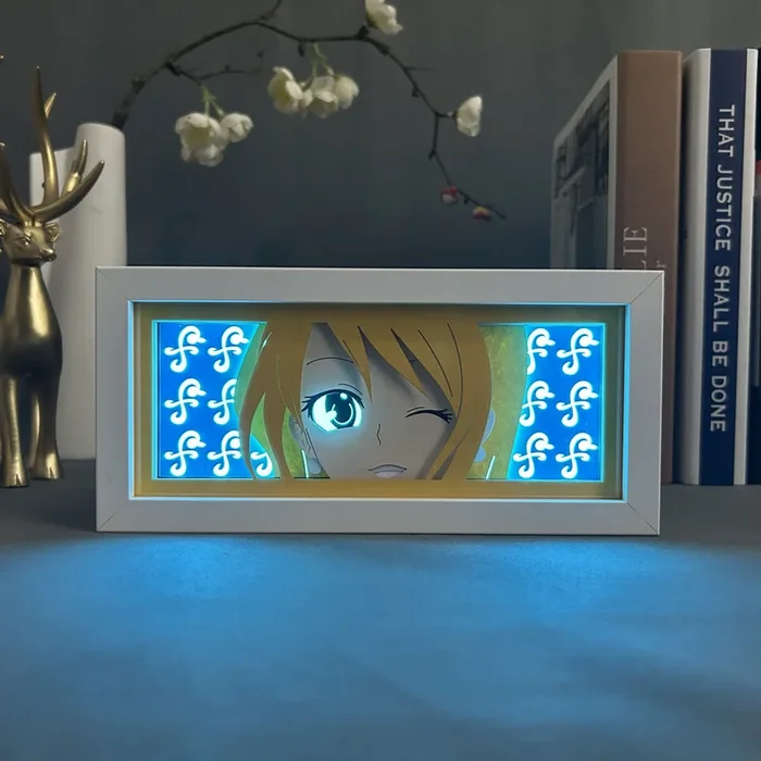 Nami One Piece 3D Anime Light Box – مصباح LED مع 16 لونًا ومكافحة عن بُعد