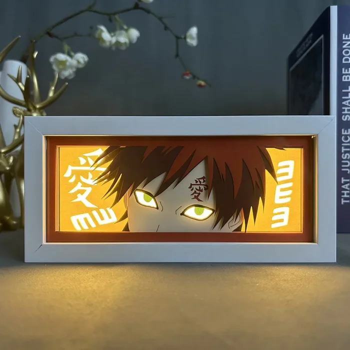 Naruto Anime Light Box-Gaara “Love” Kanji Sand Syng