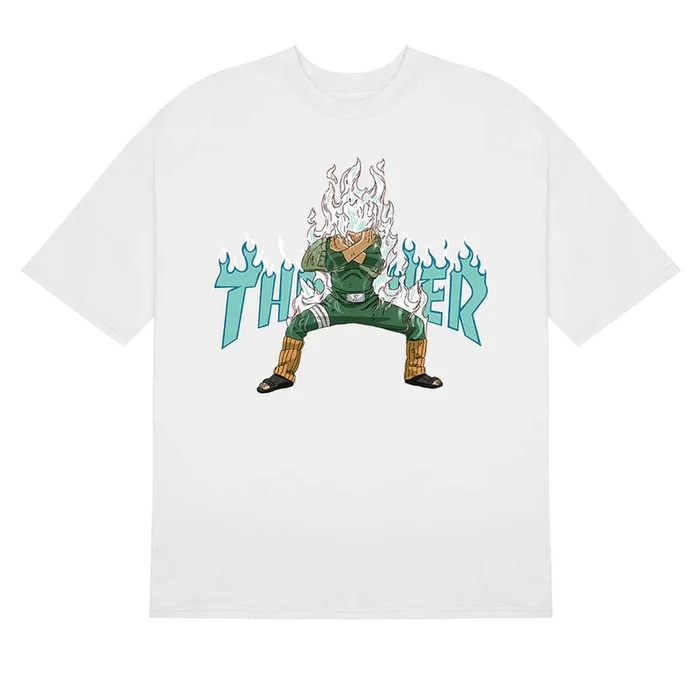Naruto Rock Lee „Thrasher“-T-Shirt | Premium-Anime-Bekleidung