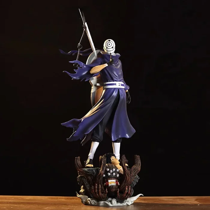 Obito Uchiha Action Figure – 43 ซม. Collector Edition | รูปปั้นอนิเมะโดยละเอียดพร้อมรูปปั้นหน้ากากและปีศาจ