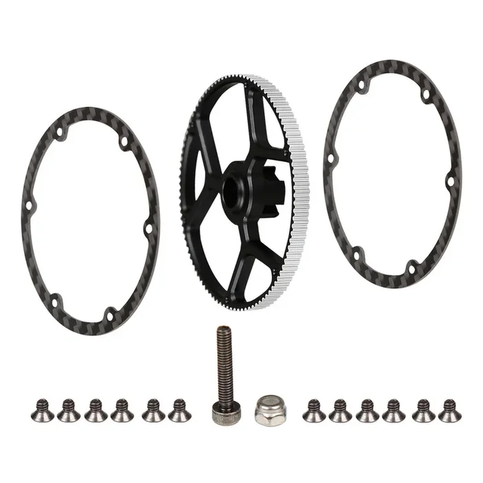 OMP M4 Helicopter Main Pulley 99T – Black