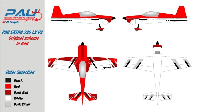 PAU Extra 330LX 70cc – Red