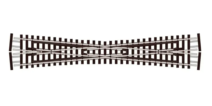 Peco Streamline SL-E394F N Scale Code 55 Electrofrog Long Crossing
